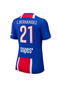 Paris Saint-Germain Lucas Hernandez #21 Fotballdrakt Hjemme Klær Dame 2026-27 Korte ermer